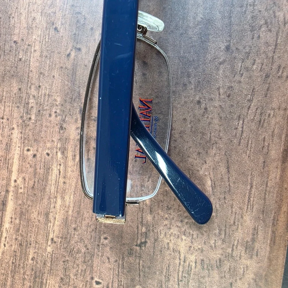 National by Marcolin eyeglasses‎ Blue 51-18-135 Spring Hinge FRAMES ONLY